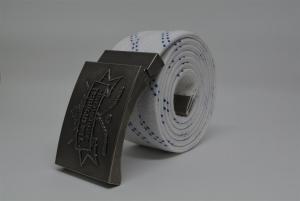 The Original Hockey Lace Belt - White